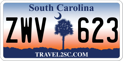 SC license plate ZWV623