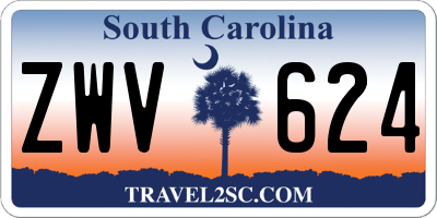 SC license plate ZWV624