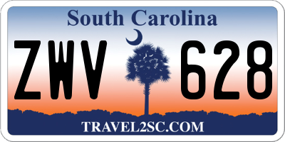 SC license plate ZWV628