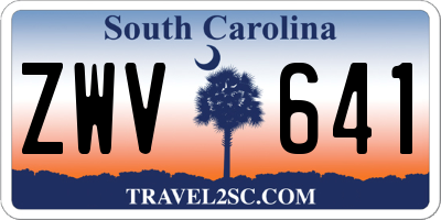 SC license plate ZWV641