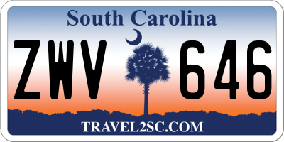 SC license plate ZWV646
