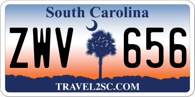 SC license plate ZWV656