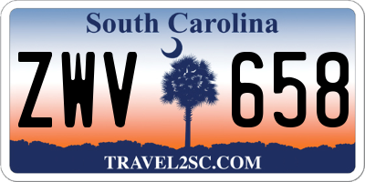 SC license plate ZWV658