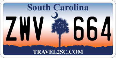 SC license plate ZWV664