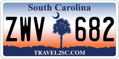 SC license plate ZWV682