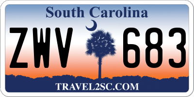 SC license plate ZWV683