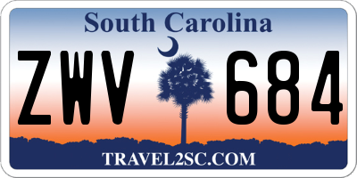 SC license plate ZWV684