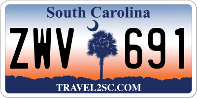 SC license plate ZWV691