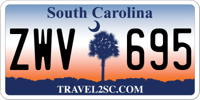 SC license plate ZWV695