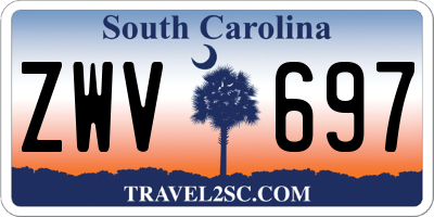 SC license plate ZWV697