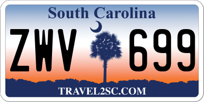 SC license plate ZWV699