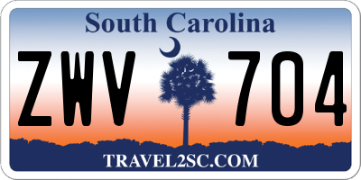 SC license plate ZWV704