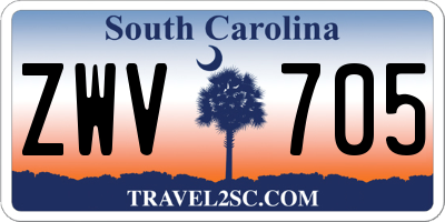 SC license plate ZWV705