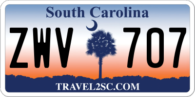 SC license plate ZWV707