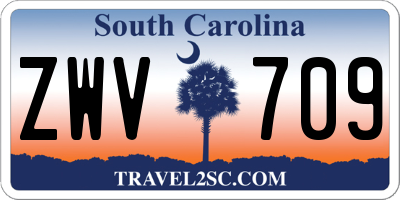SC license plate ZWV709