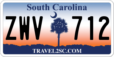 SC license plate ZWV712