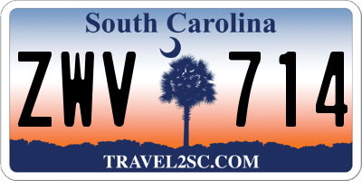 SC license plate ZWV714