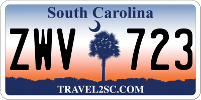 SC license plate ZWV723