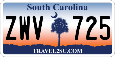 SC license plate ZWV725