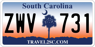 SC license plate ZWV731