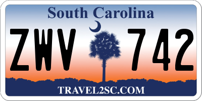 SC license plate ZWV742