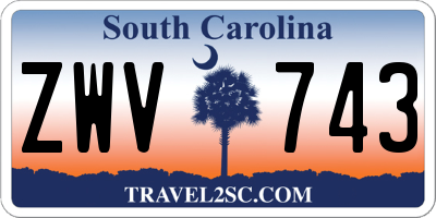 SC license plate ZWV743