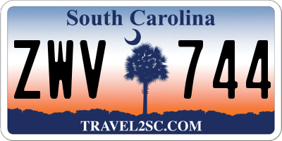 SC license plate ZWV744