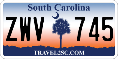 SC license plate ZWV745