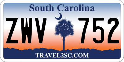 SC license plate ZWV752
