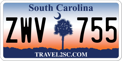 SC license plate ZWV755