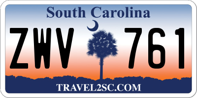 SC license plate ZWV761