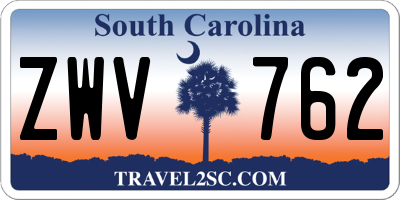 SC license plate ZWV762