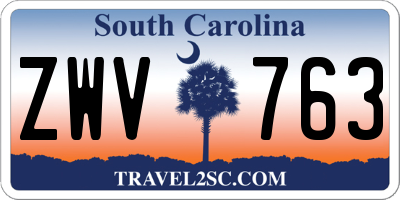 SC license plate ZWV763