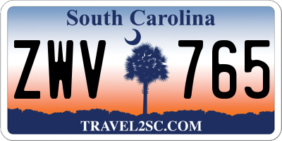SC license plate ZWV765