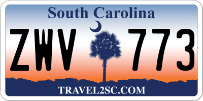 SC license plate ZWV773