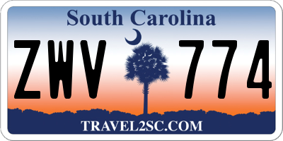 SC license plate ZWV774