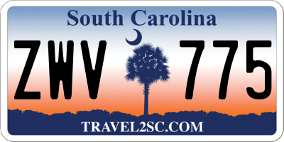 SC license plate ZWV775