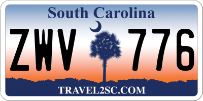 SC license plate ZWV776