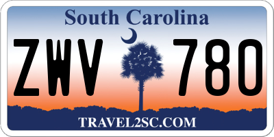 SC license plate ZWV780