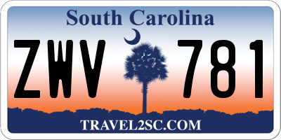 SC license plate ZWV781