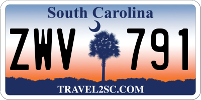 SC license plate ZWV791