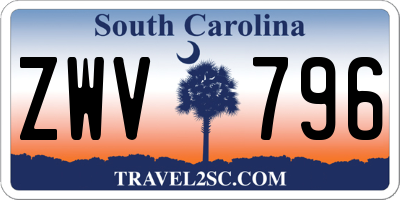 SC license plate ZWV796