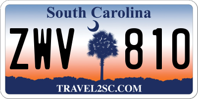 SC license plate ZWV810