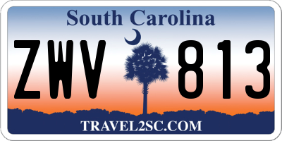 SC license plate ZWV813
