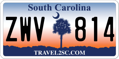 SC license plate ZWV814