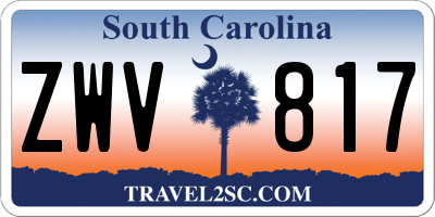 SC license plate ZWV817