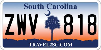 SC license plate ZWV818