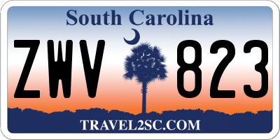 SC license plate ZWV823