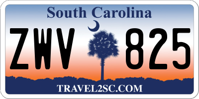 SC license plate ZWV825
