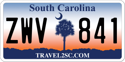 SC license plate ZWV841